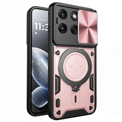 Futrola za Motorola Edge 70 Fusion, Techsuit, CamGuard Pro, Roze Zlatna