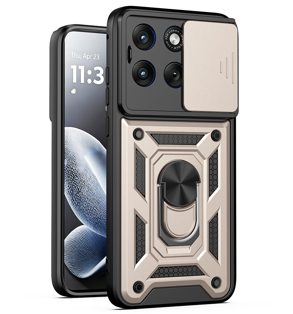 Futrola za Motorola Edge 70 Fusion, Techsuit, CamShield, Zlatna