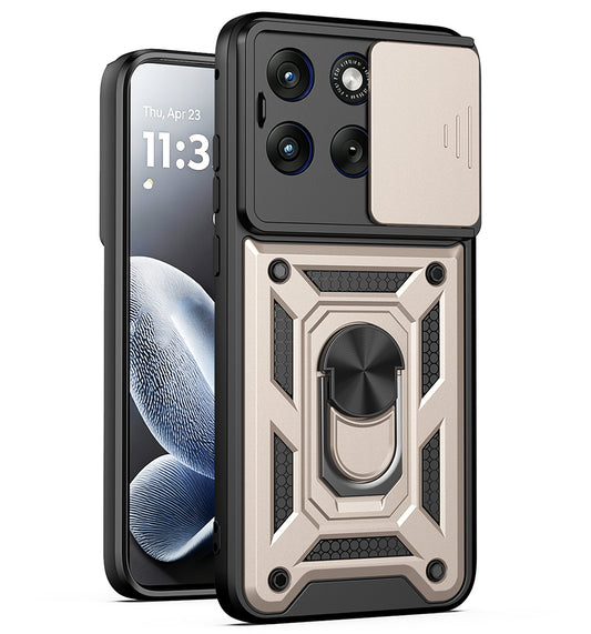 Futrola za Motorola Edge 70 Fusion, Techsuit, CamShield, Zlatna