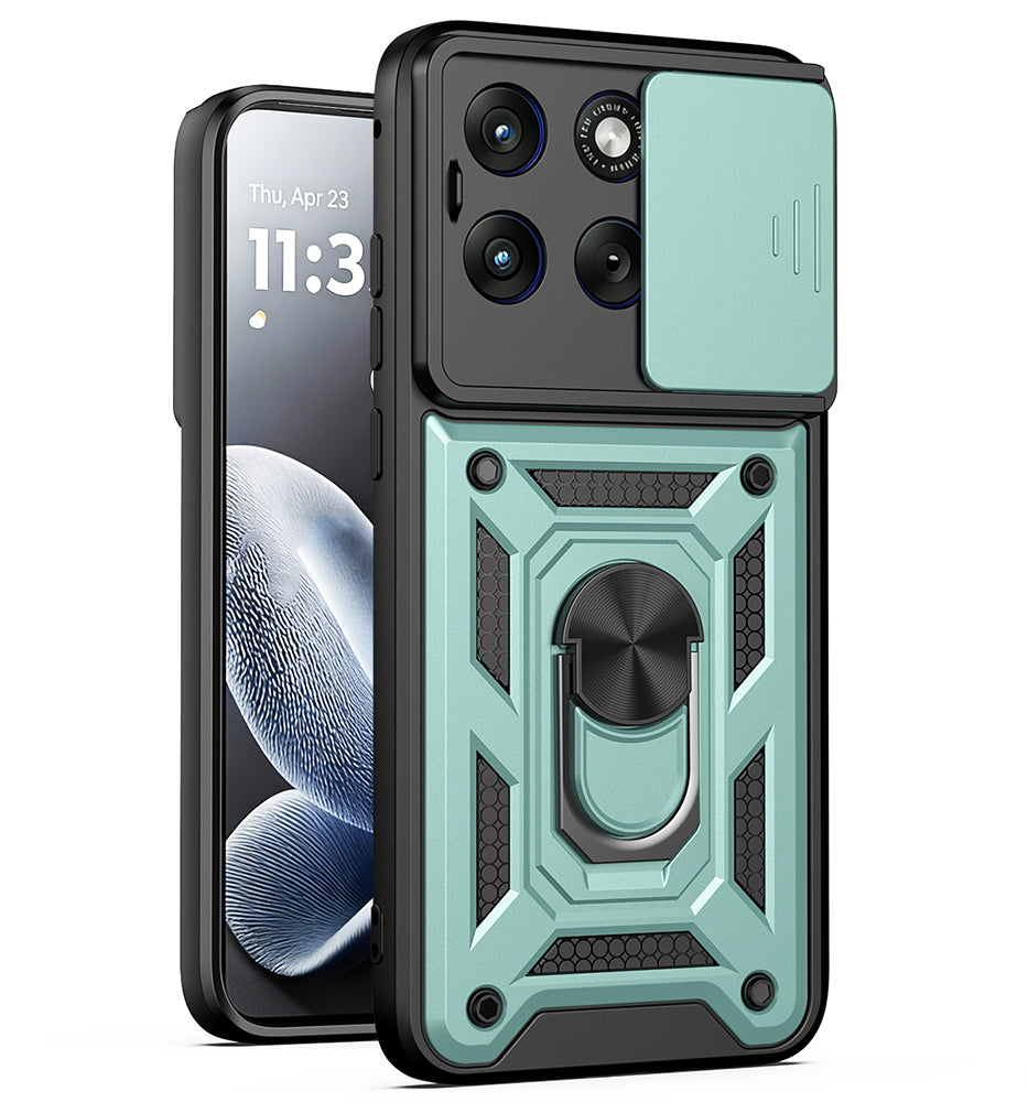 Futrola za Motorola Edge 70 Fusion, Techsuit, CamShield, Zelena