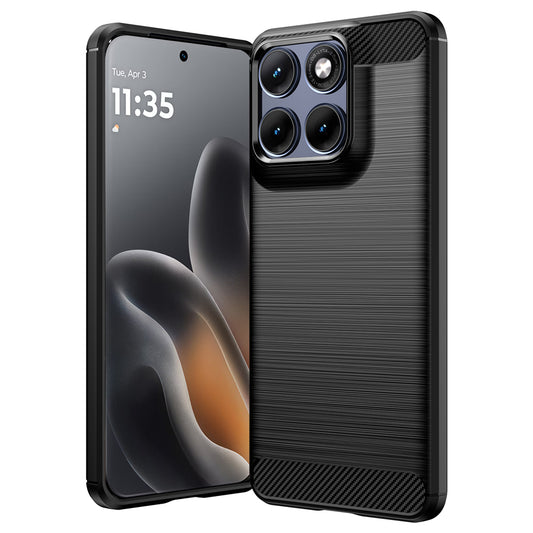 Futrola za Motorola Edge 70 Fusion, Techsuit, Karbon, Crna