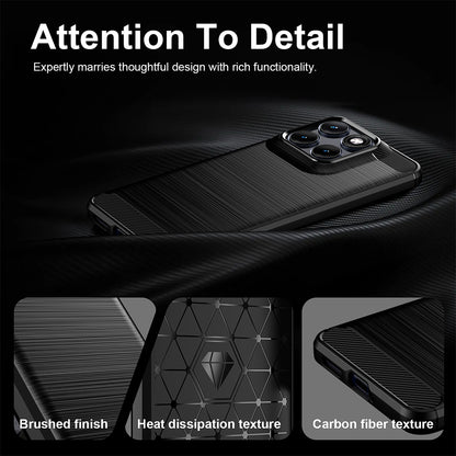 Futrola za Motorola Edge 70 Fusion, Techsuit, Karbon, Crna