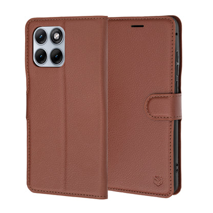 Futrola za Motorola Edge 70 Fusion, Techsuit, Leather Folio, Braon