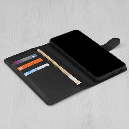 Futrola za Motorola Edge 70 Fusion, Techsuit, Leather Folio, Crna