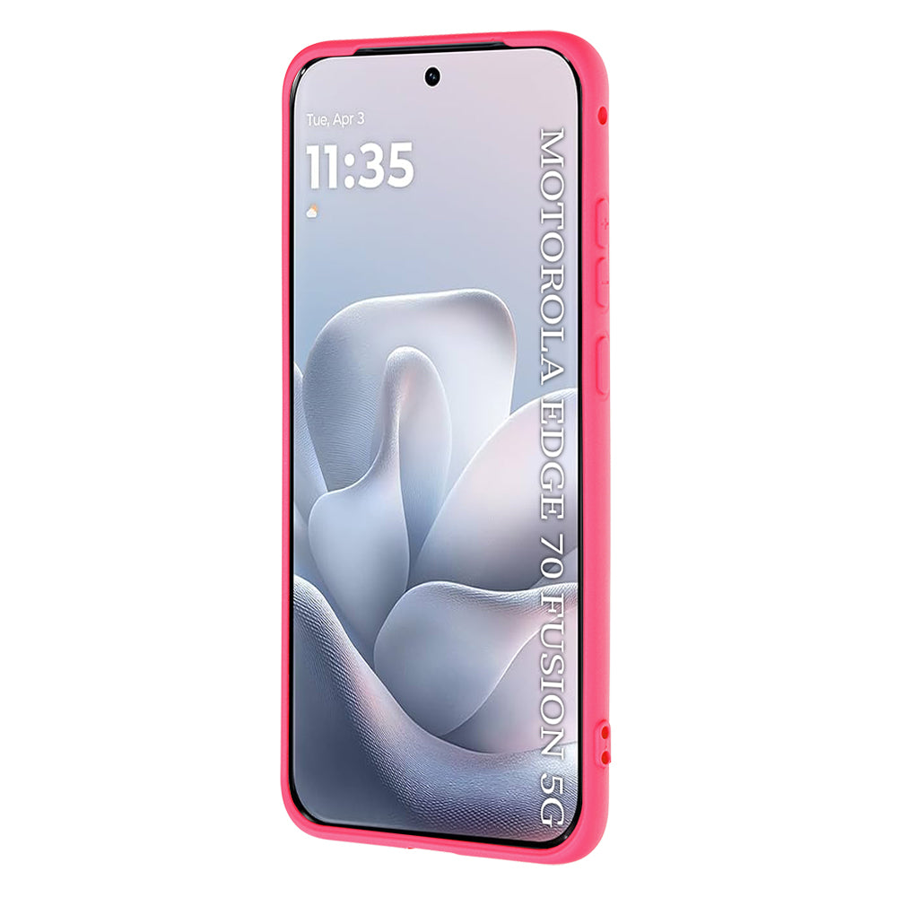 Futrola za Motorola Edge 70 Fusion, Techsuit, SoftFlex, Tamno Roze