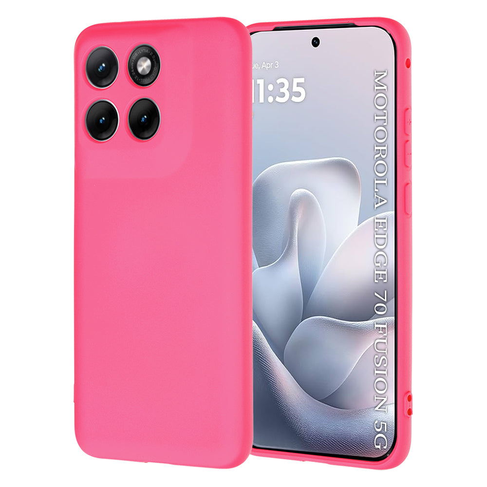 Futrola za Motorola Edge 70 Fusion, Techsuit, SoftFlex, Tamno Roze