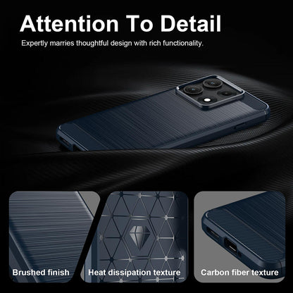 Futrola za Motorola Edge 70 Max, Techsuit, Karbon, Plava