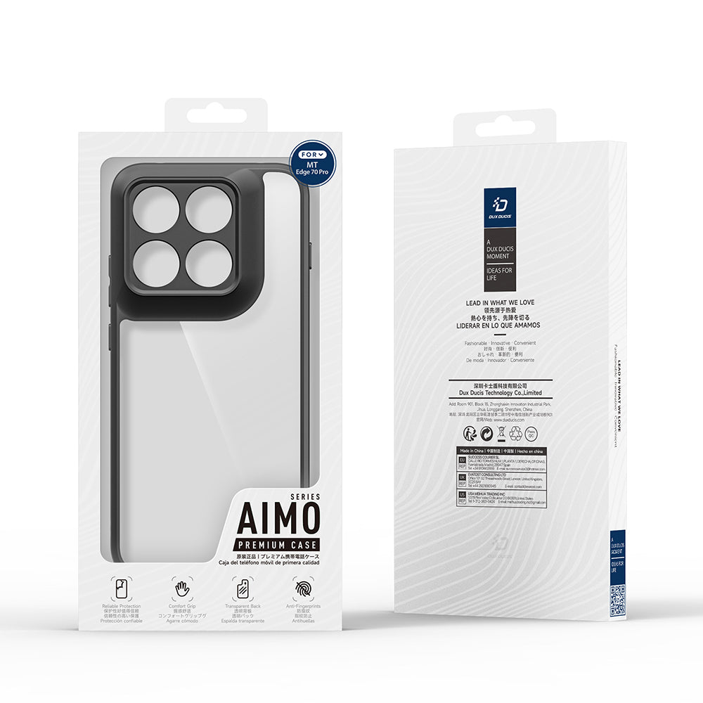 Futrola za Motorola Edge 70 Pro, DUX DUCIS, Aimo, Crna