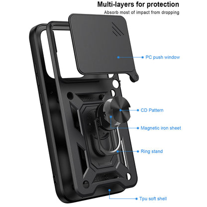 Futrola za Motorola Edge 70 Pro, Techsuit, CamShield, Crna