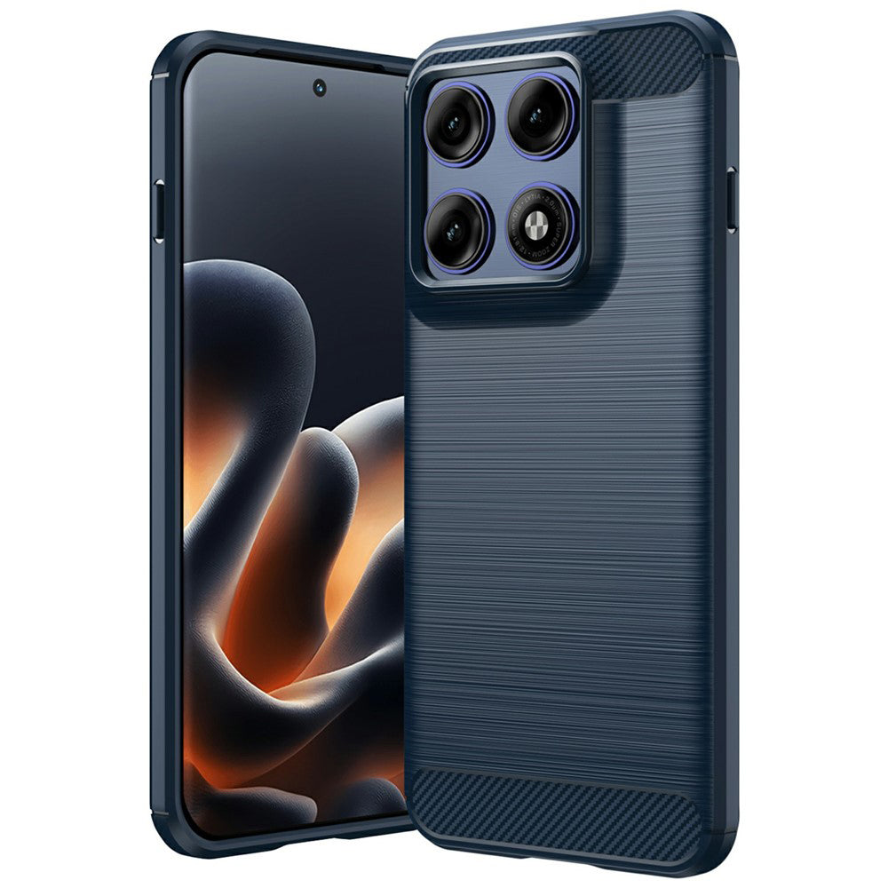 Futrola za Motorola Edge 70 Pro, Techsuit, Karbon, Plava