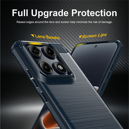 Futrola za Motorola Edge 70 Pro, Techsuit, Karbon, Plava
