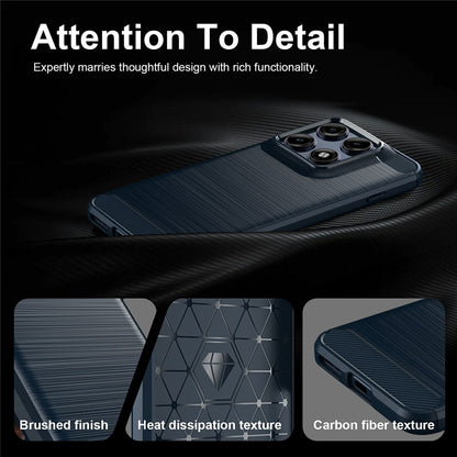 Futrola za Motorola Edge 70 Pro, Techsuit, Karbon, Plava