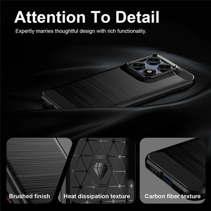 Futrola za Motorola Edge 70 Pro, Techsuit, Karbon, Crna