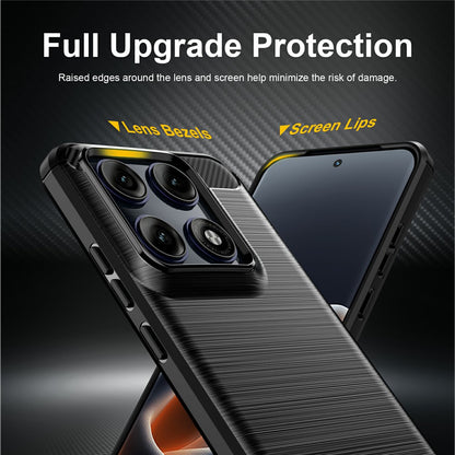Futrola za Motorola Edge 70 Pro, Techsuit, Karbon, Crna