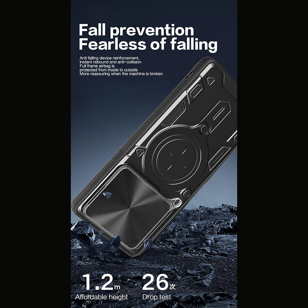 Futrola za Motorola Edge 70, Techsuit, CamGuard Pro, Crvena