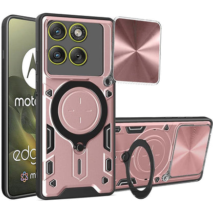 Futrola za Motorola Edge 70, Techsuit, CamGuard Pro, Roze Zlato