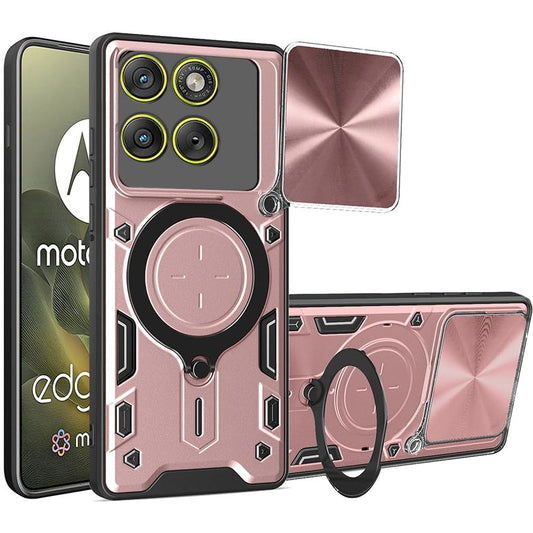 Futrola za Motorola Edge 70, Techsuit, CamGuard Pro, Roze Zlato