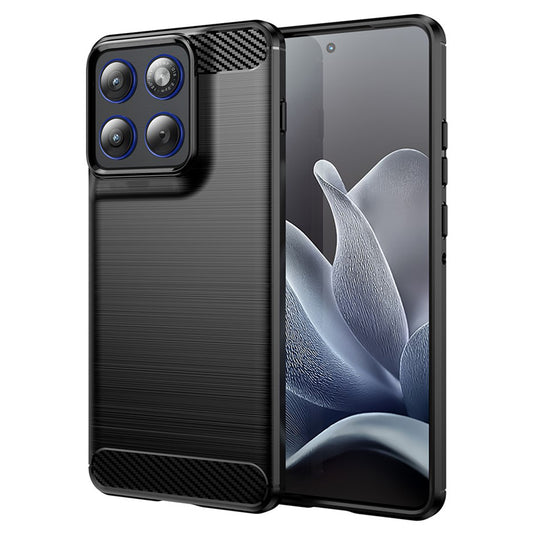 Futrola za Motorola Edge 70, Techsuit, Karbon, Crna