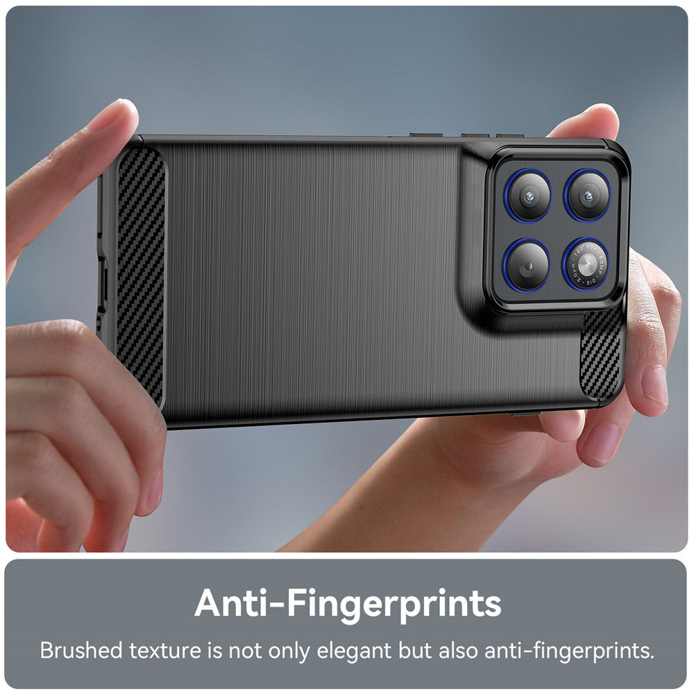 Futrola za Motorola Edge 70, Techsuit, Karbon, Crna