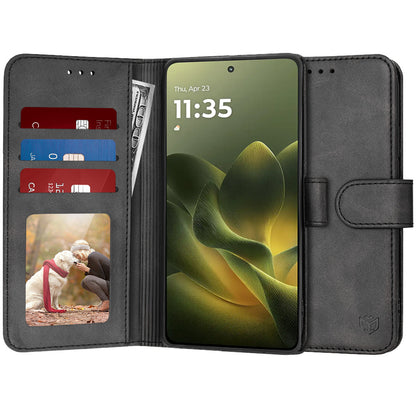 Futrola za Motorola Edge 70, Techsuit, Diary Book, Crna