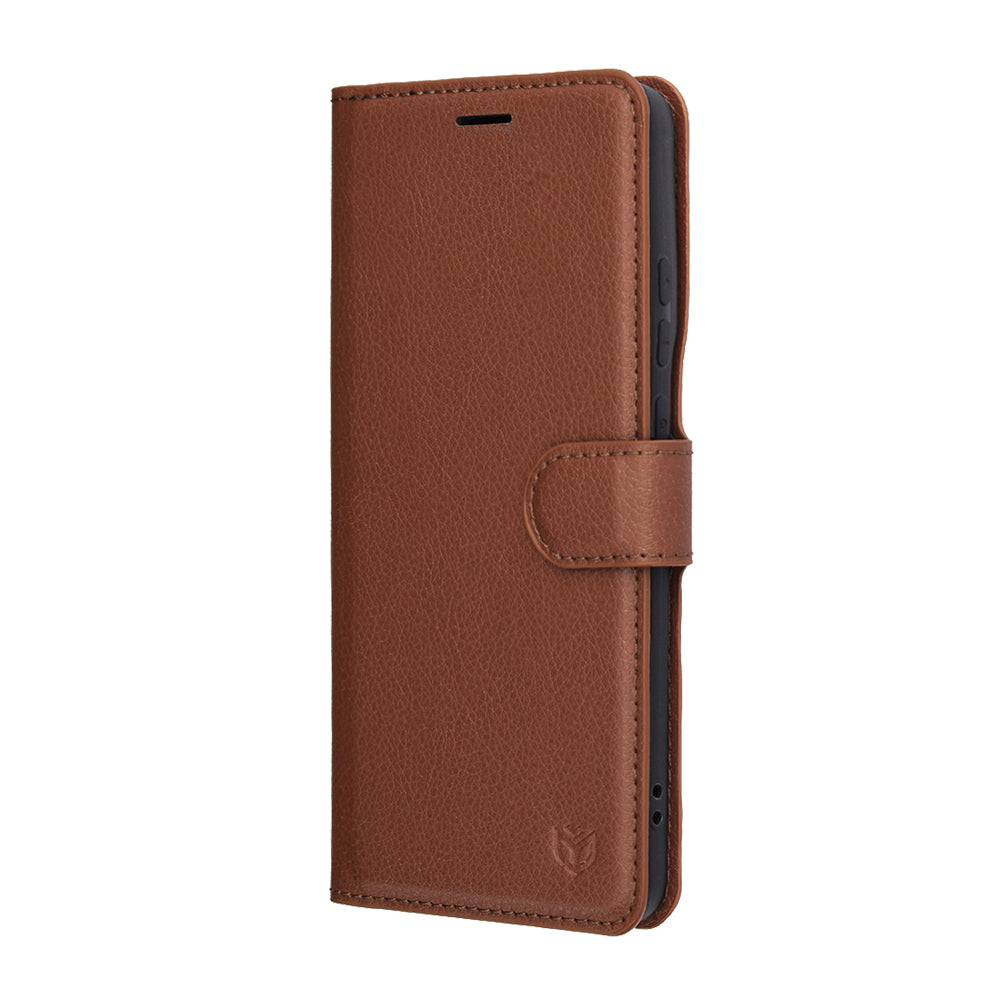 Futrola za Motorola Edge 70, Techsuit, Leather Folio, Braon