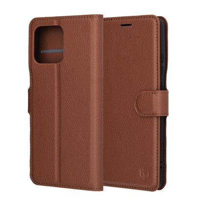 Futrola za Motorola Edge 70, Techsuit, Leather Folio, Braon