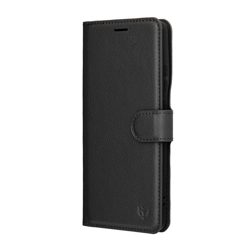 Futrola za Motorola Edge 70, Techsuit, Leather Folio, Crna