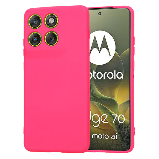Futrola za Motorola Edge 70, Techsuit, SoftFlex, Tamno Roze