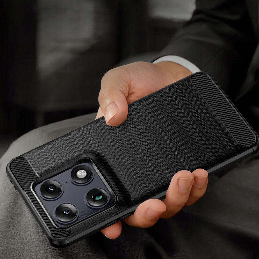 Futrola za Motorola Edge 70 Ultra / Signature, Techsuit, Carbon, Crna