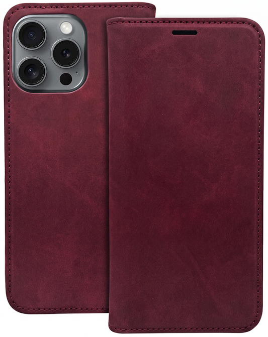 Futrola za Motorola Moto G34, OEM, Smart Suede, Bordo