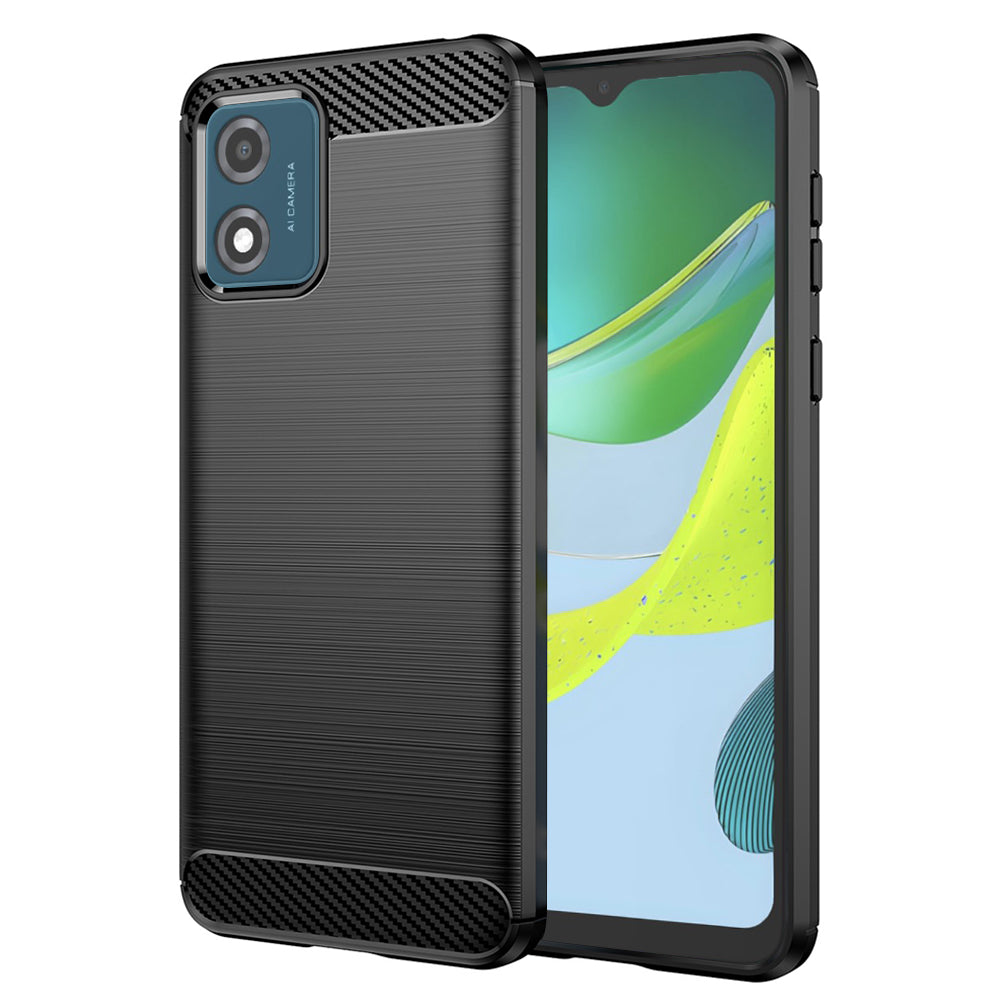 Futrola za Motorola Moto E13, Techsuit, Karbon, Crna