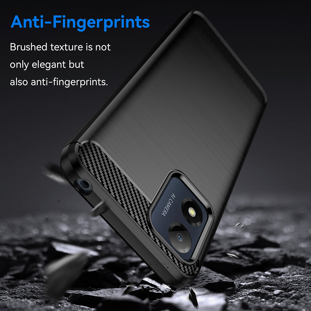 Futrola za Motorola Moto E13, Techsuit, Karbon, Crna