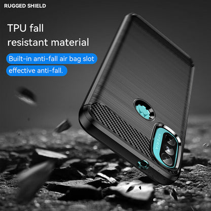 Futrola za Motorola Moto E40 / E30 / E20, Techsuit, Karbon, Crna