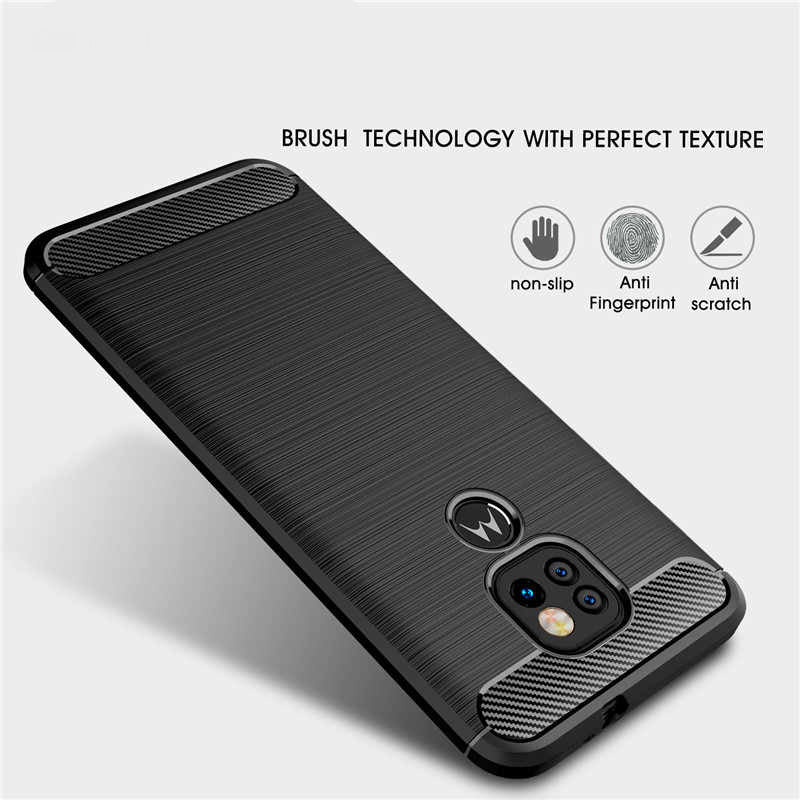 Futrola za Motorola Moto E7 Plus / G9 Play, Techsuit, Karbon, Crna