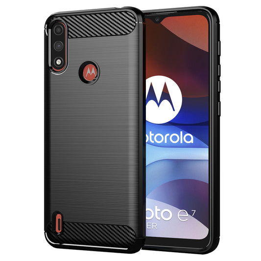 Futrola za Motorola Moto E7i Power / E7 Power, Techsuit, Karbon, Crna