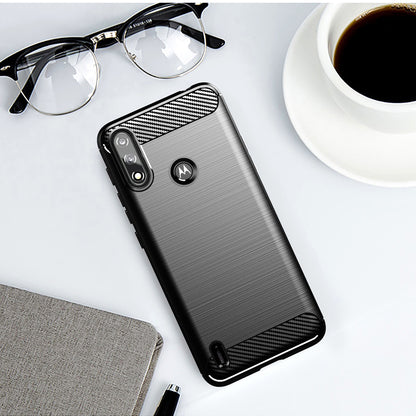 Futrola za Motorola Moto E7i Power / E7 Power, Techsuit, Karbon, Crna