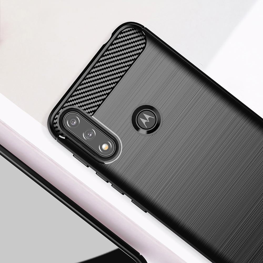 Futrola za Motorola Moto E7i Power / E7 Power, Techsuit, Karbon, Crna