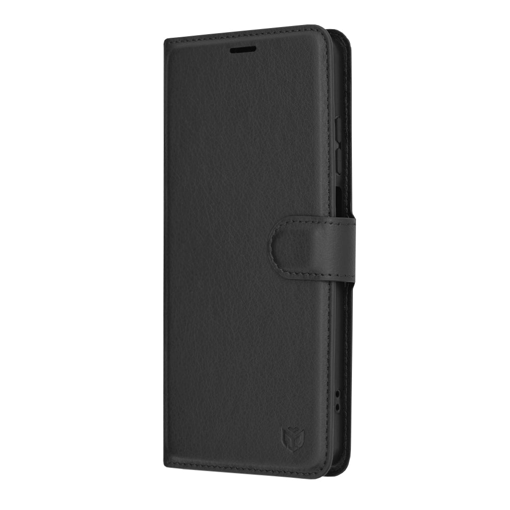 Futrola za Motorola Moto G04s / E14 / G04 / G24, Techsuit, Leather Folio, Crna