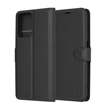 Futrola za Motorola Moto G04s / E14 / G04 / G24, Techsuit, Leather Folio, Crna