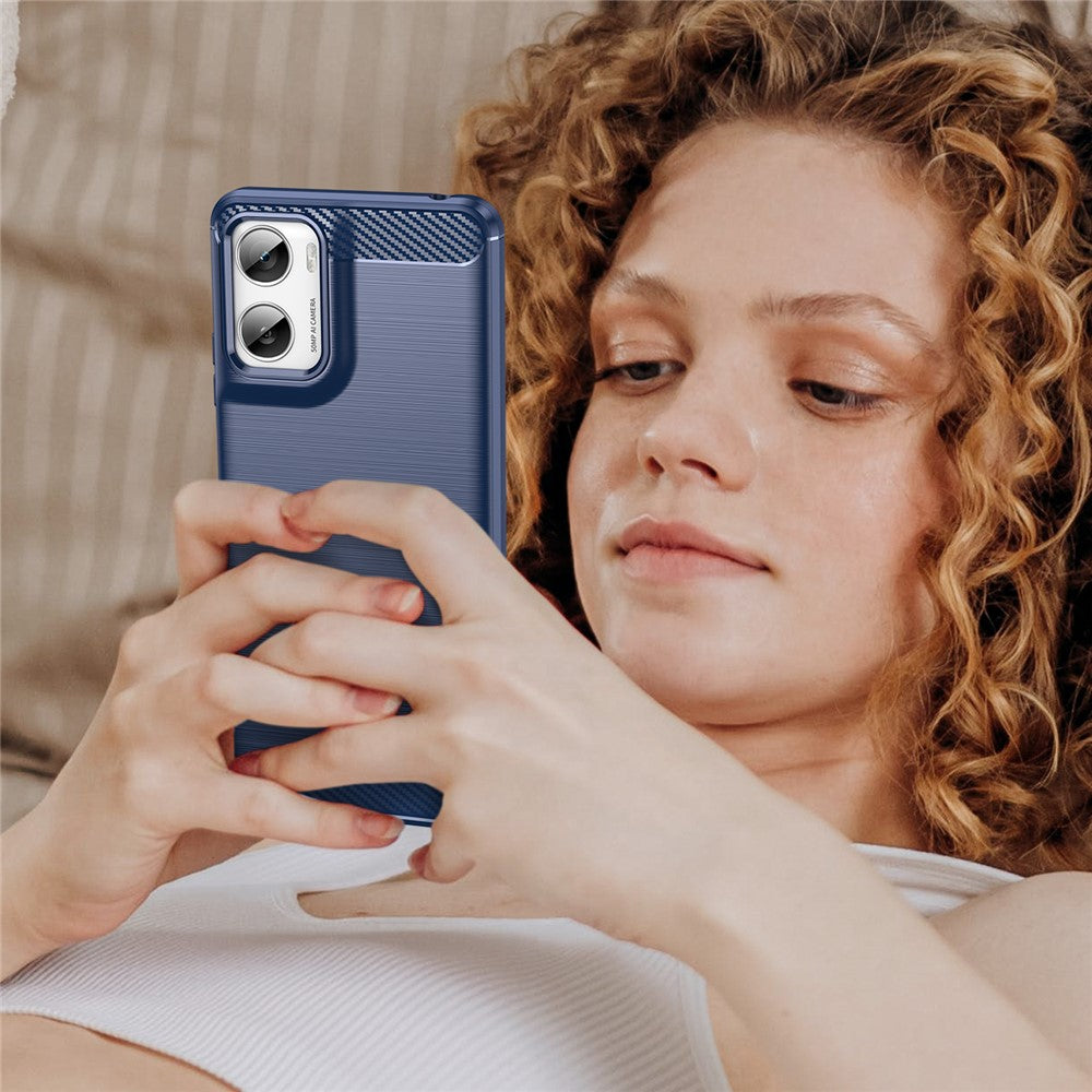 Futrola za Motorola Moto G06 Power / G06, Techsuit, Karbon, Plava