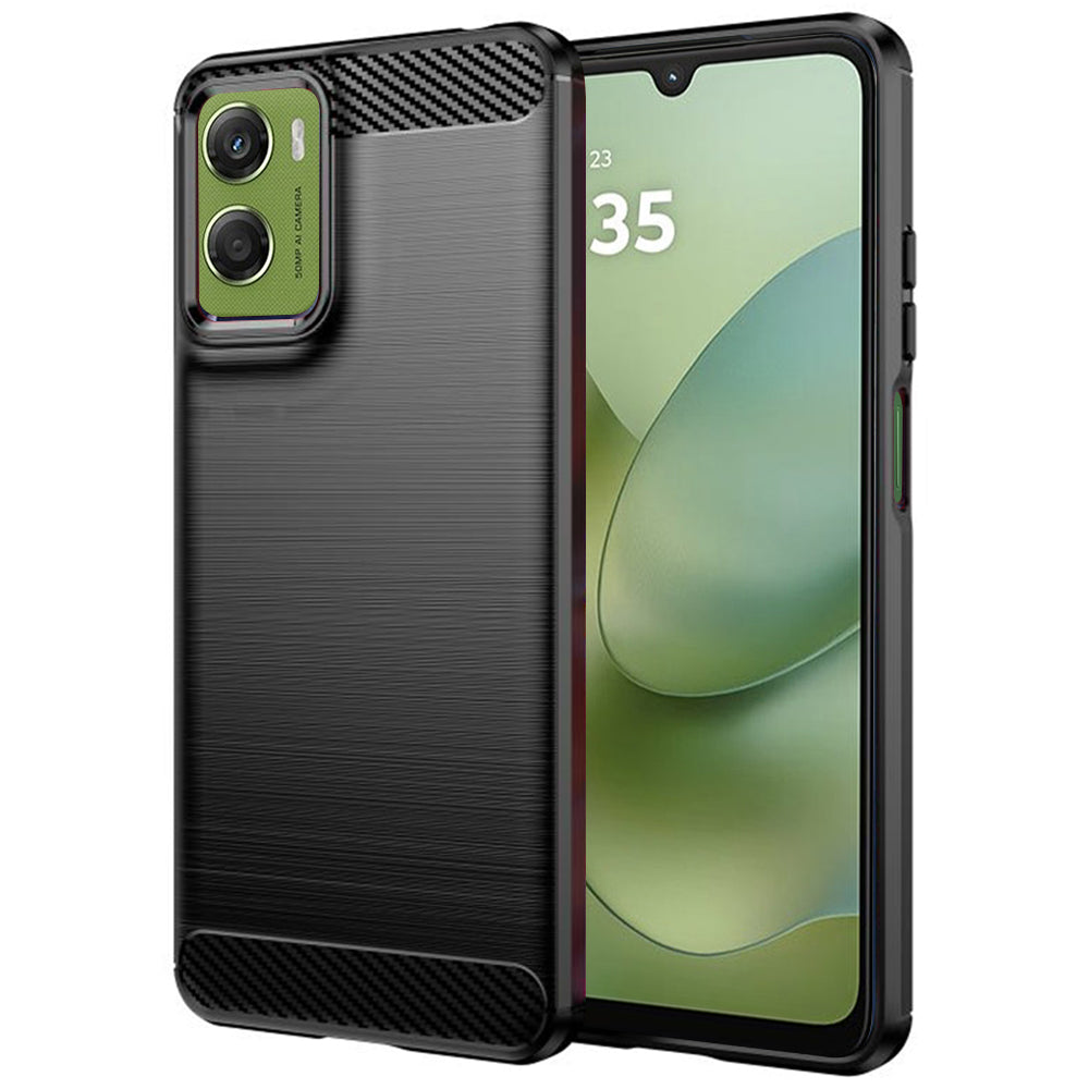Futrola za Motorola Moto G06 Power / G06, Techsuit, Karbon, Crna