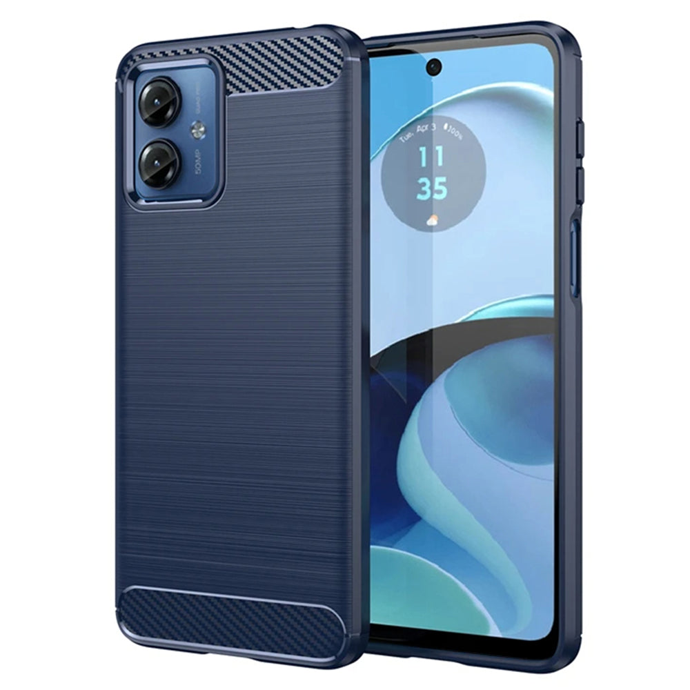 Futrola za Motorola Moto G14, Techsuit, Karbon, Plava