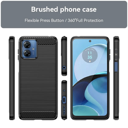 Futrola za Motorola Moto G14, Techsuit, Karbon, Plava