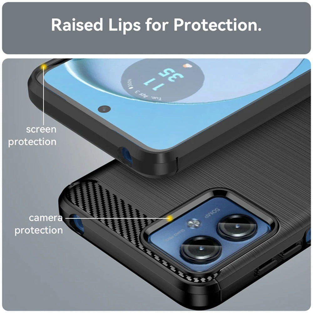 Futrola za Motorola Moto G14, Techsuit, Karbon, Plava