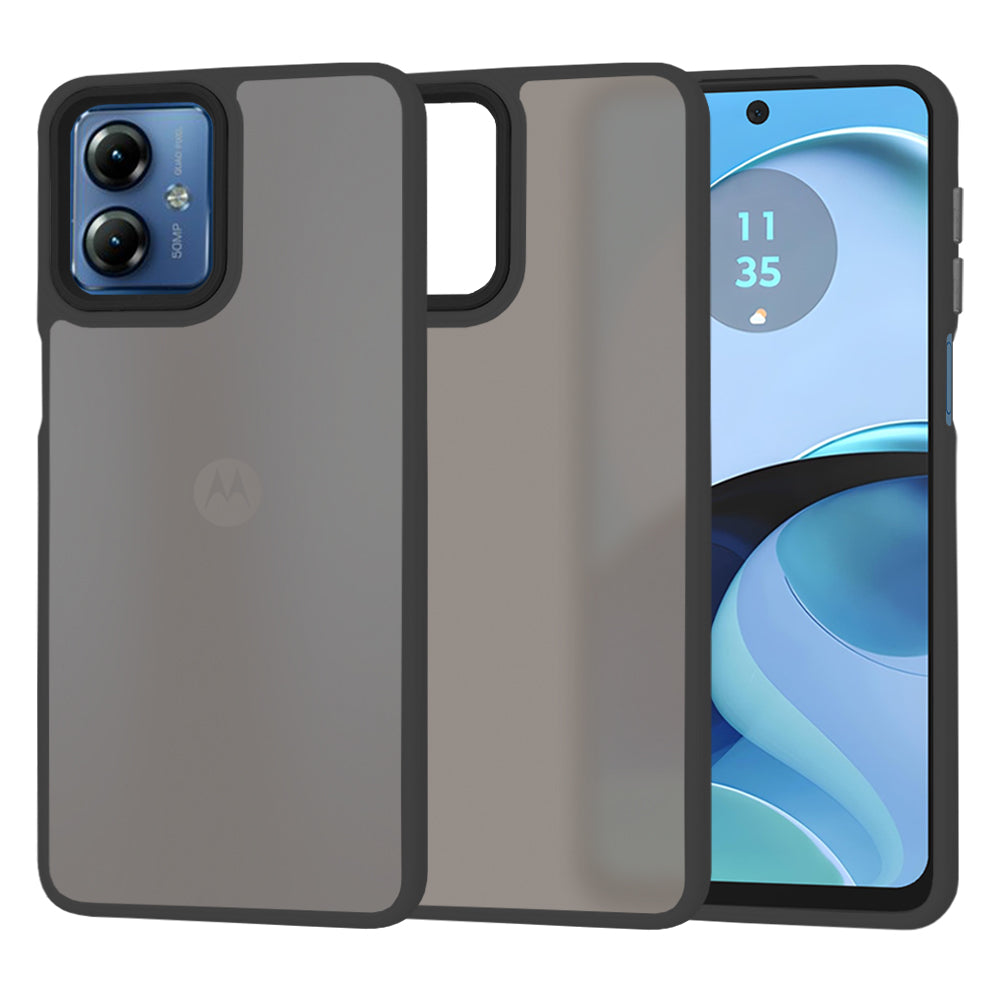 Futrola za Motorola Moto G14, Techsuit, HaloFrost, Crna