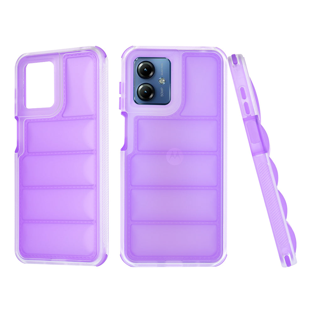 Futrola za Motorola Moto G14, Techsuit, Wave Shield, Ljubičasta
