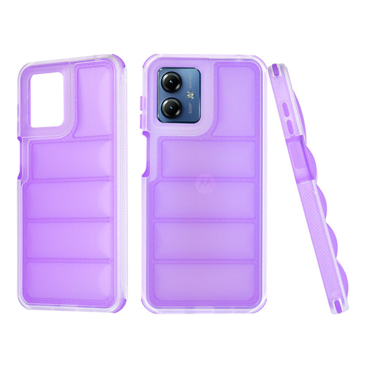 Futrola za Motorola Moto G14, Techsuit, Wave Shield, Ljubičasta