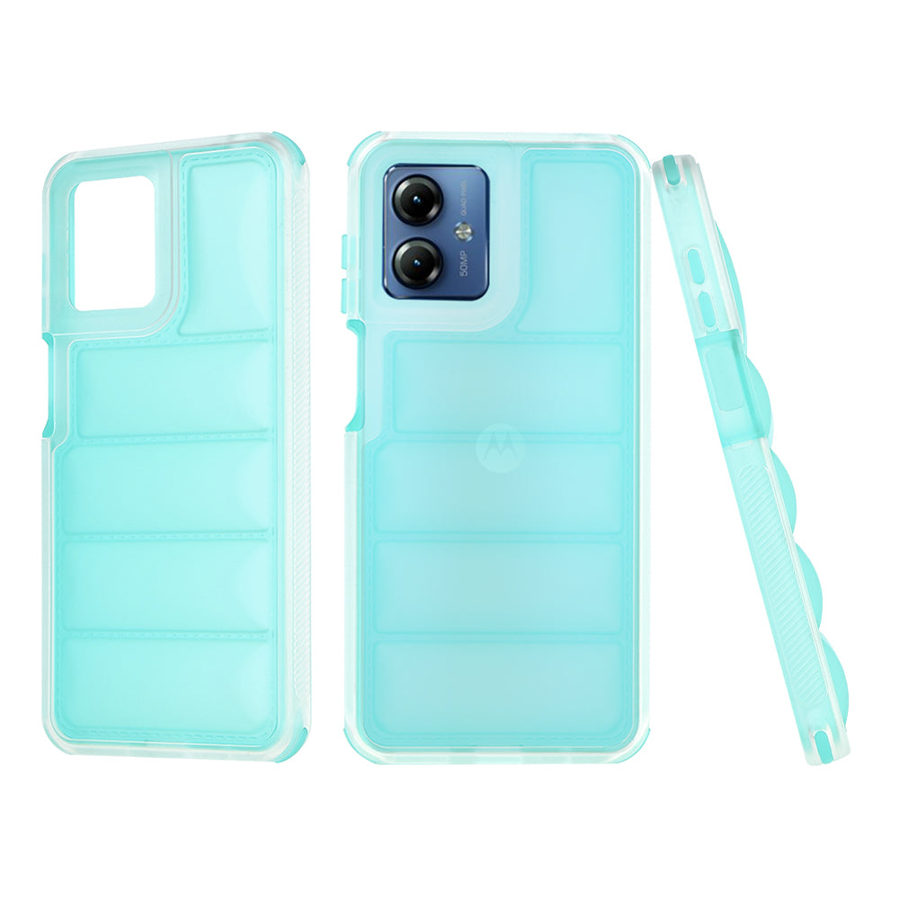 Futrola za Motorola Moto G14, Techsuit, Wave Shield, Tirkizna