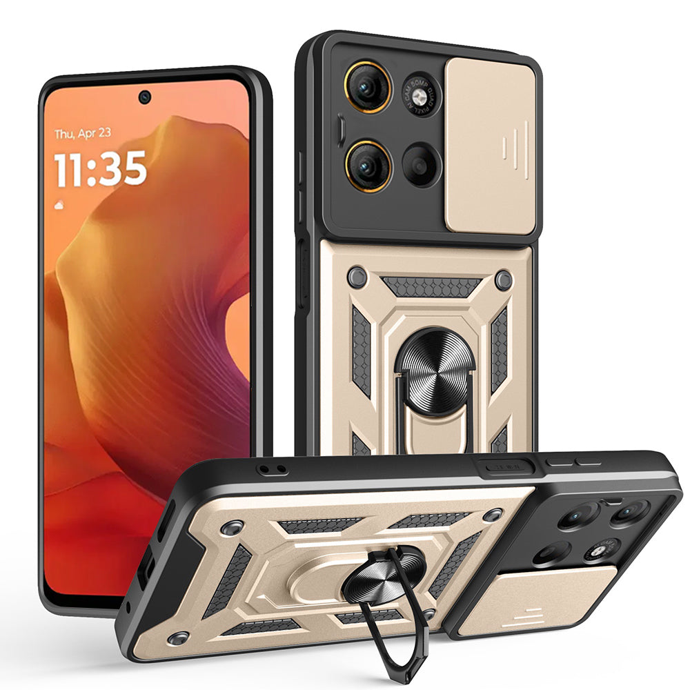 Futrola za Motorola Moto G15 / G15 Power, Techsuit, CamShield, Zlatna