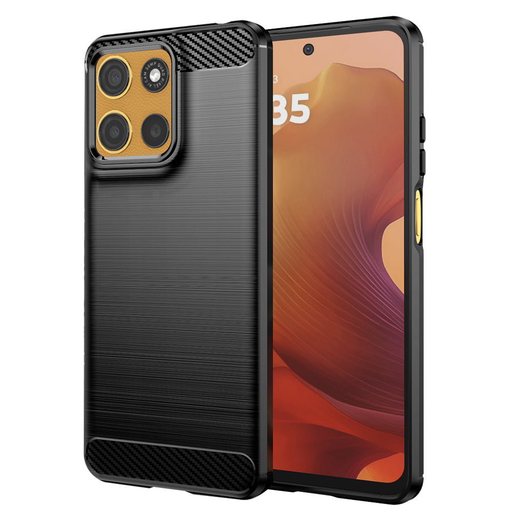 Futrola za Motorola Moto G15 / G15 Power, Techsuit, Karbon, Crna